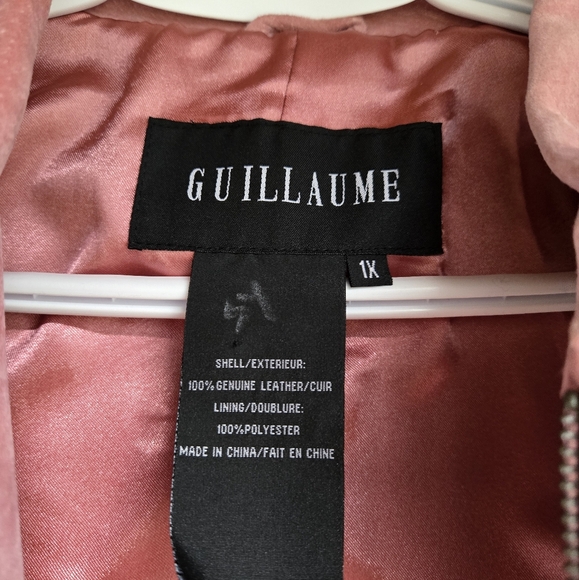 Vintage Pink Suede Studded Jacket - 100% Leather Size 1X - Picture 3 of 4